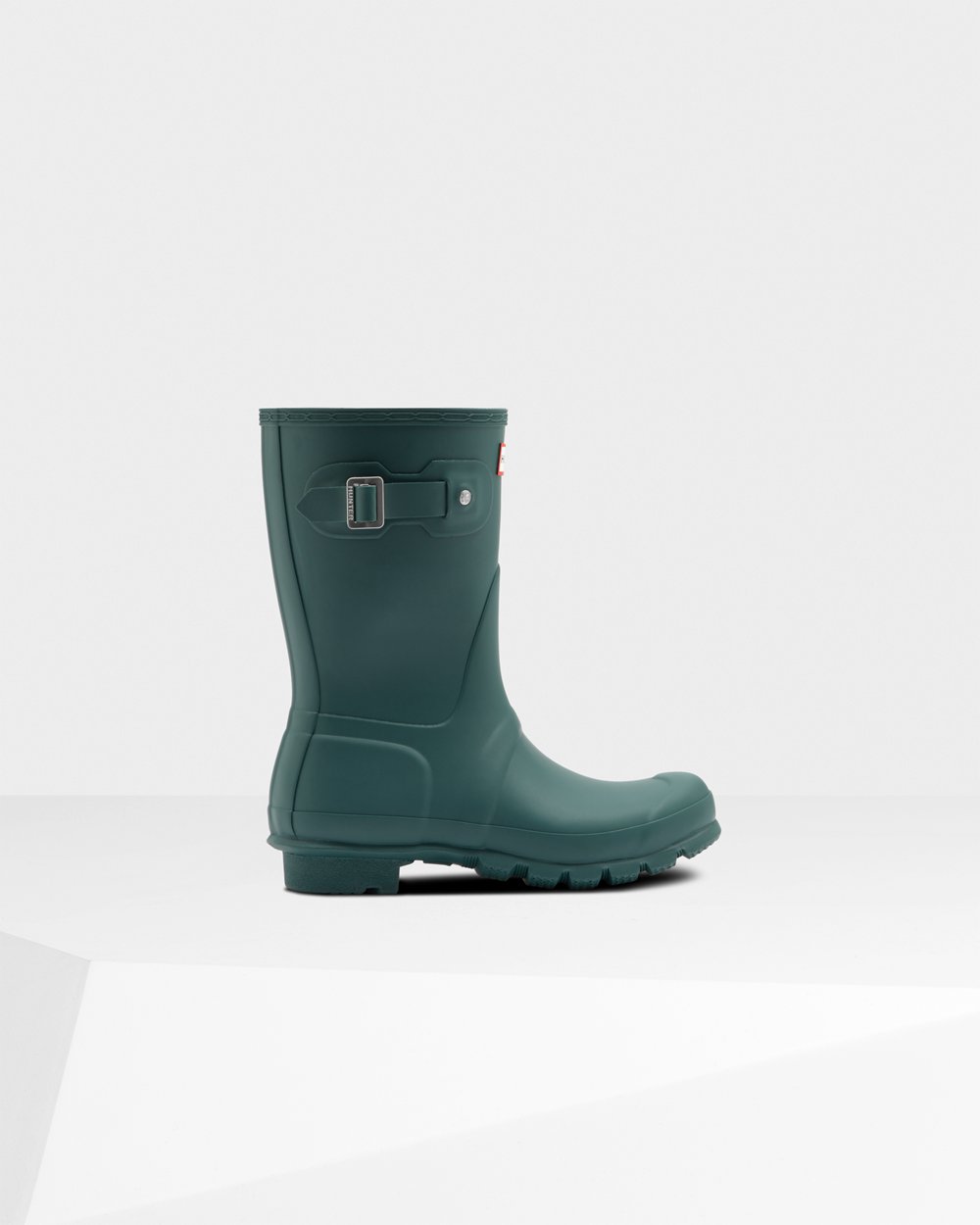 Womens Hunter Original - Short Rain Boots Green - 6218-AIUPR